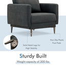 Modern Upholstered Accent Chair with Removable Backrest Cushion by LJGDeals
