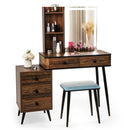 Vanity Makeup Table Set with Lighted Mirror by LJGDeals