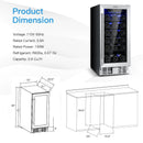 15 Inch 30-Bottle Wine Cooler with Temperature Memory by LJGDeals