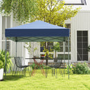6.6 x 6.6 Feet Outdoor Pop-up Canopy Tent with UPF 50+ Sun Protection-Blue