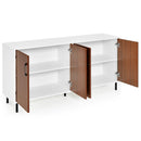 4-Door Kitchen Buffet Sideboard for Dining Room and Kitchen-White by LJGDeals