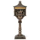 Retro Cast Aluminum Mailbox Security Postal Letter Box with Baffle Door by DirectDeals