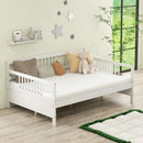 Classic Wooden Full Size Daybed Frame with Guardrails by LJGDeals