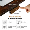 L-shaped Electric Standing Desk with 4 Memory Positions and LCD Display by LJGDeals