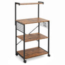 4-Tier Kitchen Baker’s Rack on Wheels by DirectDeals