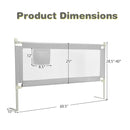 69.5 Inches Toddler Bedrail with Anti-Collision Cotton and Side Pocket by LJGDeals