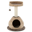 28 Inches Hand-Made Cat Tree Tower with Jump Platform by LJGDeals