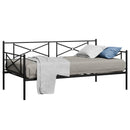 Metal Daybed Twin Bed Frame Stable Steel Slats Sofa Bed by LJGDeals
