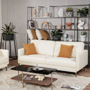Modern Loveseat with Comfy Backrest Cushions by LJGDeals