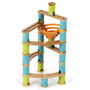 Bamboo Build Run Toy with Marbles for Kids Over 4 by LJGDeals
