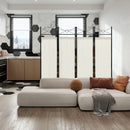 6 Feet 4-Panel Folding Freestanding Room Divider by LJGDeals