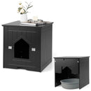 Cat Litter Box Enclosure with Flip Magnetic Half Door by LJGDeals