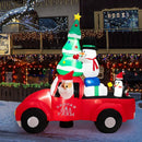 8 Feet Wide Inflatable Santa Claus Driving a Car with LED and Air Blower by LJGDeals