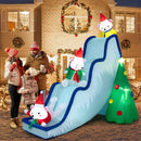 9 Feet Inflatable Polar Bear Slide Scene Decoration with LED Lights by LJGDeals