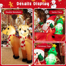 7.2 Feet Long Christmas Inflatable Santa Rides Sled with LED Lights by LJGDeals