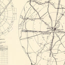 Vintage Map of the Turner Air Force Base Vicinity, 1951