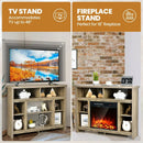 Modern Corner TV Stand with Adjustable Shelves for TVs up to 48 Inch by LJGDeals