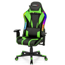 Gaming Chair Adjustable Swivel Computer Chair with Dynamic LED Lights by LJGDeals