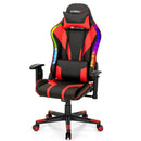 Gaming Chair Adjustable Swivel Computer Chair with Dynamic LED Lights by LJGDeals