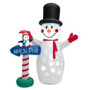 6 Feet Inflatable Christmas Decoration with Built-in Snowflake Projector by LJGDeals