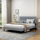 Full/Queen Size Upholstered Platform Bed Frame with Storage Ottoman by LJGDeals