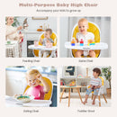 4-in-1 Convertible Baby High Chair Infant Feeding Chair with Adjustable Tray