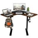 L-shaped Electric Standing Desk with 4 Memory Positions and LCD Display by LJGDeals