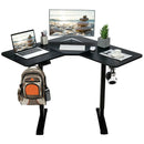 L-shaped Electric Standing Desk with 4 Memory Positions and LCD Display by LJGDeals