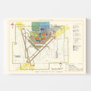 Vintage Map of Walker Air Force Base, 1951