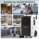 154 Pints Commercial Dehumidifier with Pump and Drain Hoses by LJGDeals