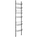 Over the Door Pantry Organizer Rack with Adjustable Door Hook and 6 Basket by LJGDeals