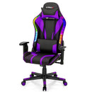 Gaming Chair Adjustable Swivel Computer Chair with Dynamic LED Lights by LJGDeals