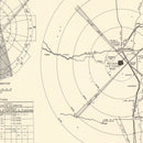 Vintage Map of the Walker Air Force Base Vicinity, 1951