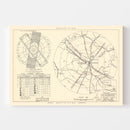 Vintage Map of the Alexandria Air Force Base Vicinity, 1952