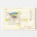 Vintage Map of Altus Municipal Airport, 1952