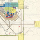 Vintage Map of Altus Municipal Airport, 1952