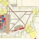 Vintage Map of Ardmore Municipal Airport, 1952
