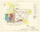 Vintage Map of Ardmore Municipal Airport, 1952