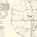 Vintage Map of the Ardmore Municipal Airport Vicinity, 1952