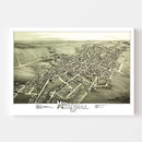 Vintage Map of Montrose, Pennsylvania 1890