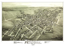 Vintage Map of Montrose, Pennsylvania 1890