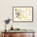 Vintage Map of Blytheville Municipal Airport, 1952