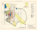 Vintage Map of Blytheville Municipal Airport, 1952