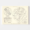 Vintage Map of the Blytheville Municipal Airport Vicinity, 1952