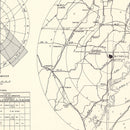 Vintage Map of the Blytheville Municipal Airport Vicinity, 1952