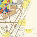 Vintage Map of Charleston Municipal Airport, 1952