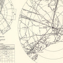 Vintage Map of the Charleston Municipal Airport Vicinity, 1952