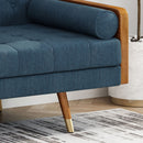Aidan - Mid Century Modern Tufted Fabric Sofa