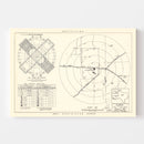 Vintage Map of the Clovis Air Force Base Vicinity, 1952