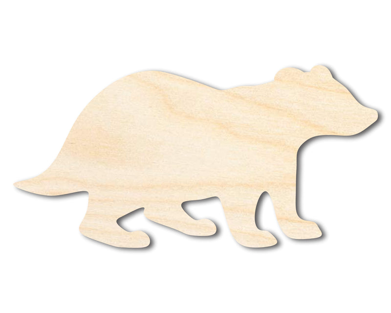 Unfinished Wood Badger Shape | DIY Wildlife Craft Cutout | Up to 36"